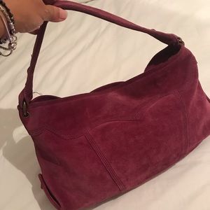 Lucky Brand suede handbag